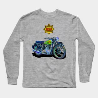 The Gorgeous BSA Empire Star Motorcycle by Motormaniac Long Sleeve T-Shirt